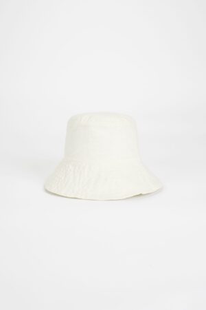 Alba Bucket Hat | White Linen